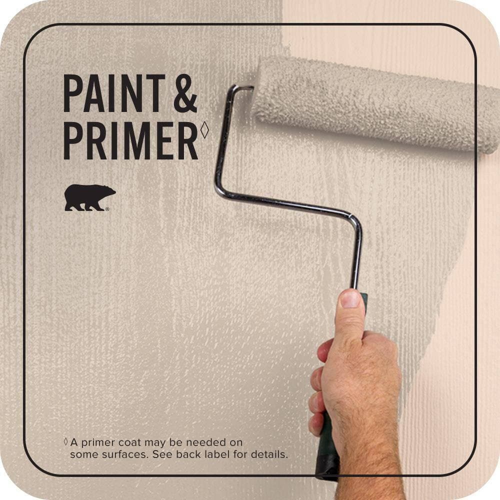 BEHR PREMIUM PLUS 5 gal. #MQ3-09 Loft Light Semi-Gloss Enamel Exterior Paint & Primer (3)
