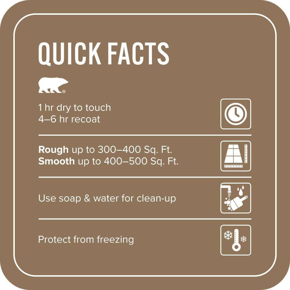 BEHR PREMIUM 1 gal. #N270-7 Library Oak Self-Priming 1-Part Epoxy Satin Interior/Exterior Concrete and Garage Floor Paint (4)