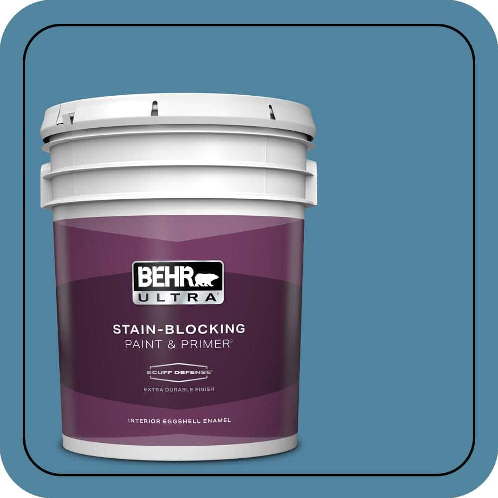 BEHR ULTRA 5 gal. #S490-5 Jay Bird Extra Durable Eggshell Enamel Interior Paint & Primer