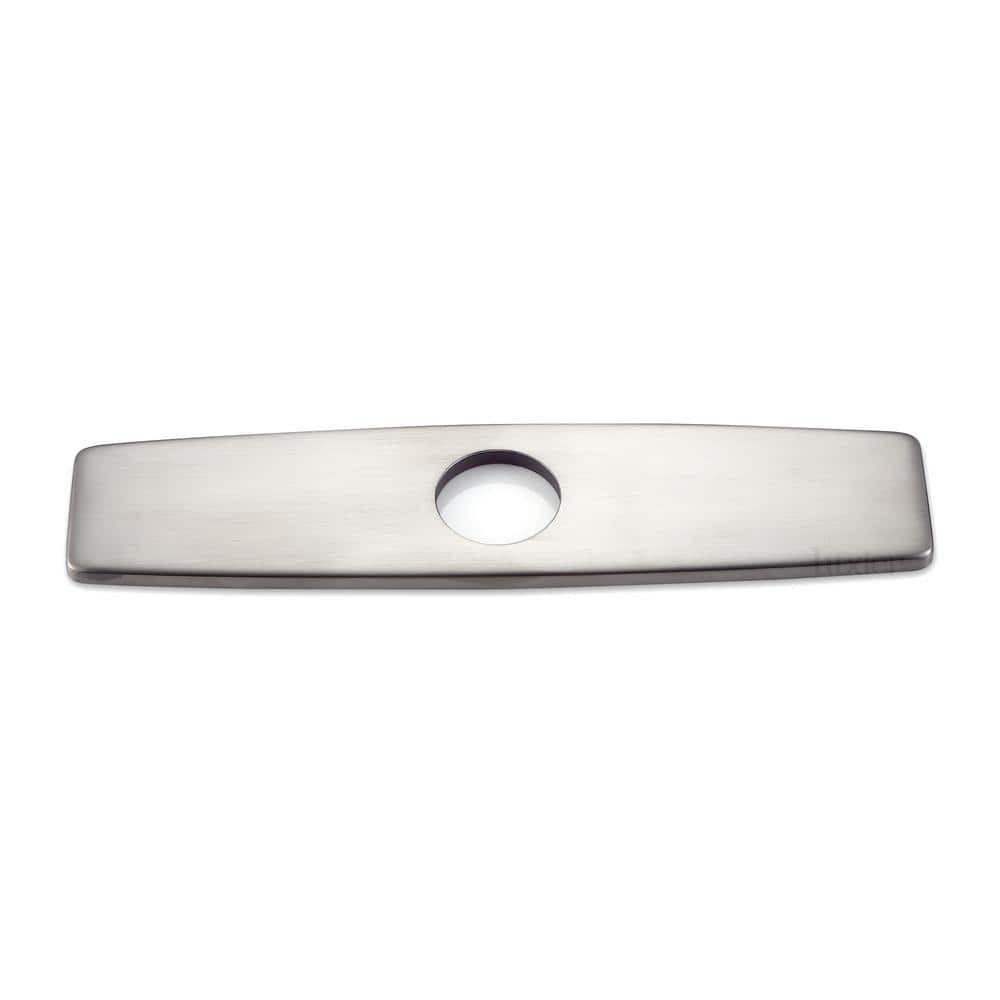 LUXIER 10 in. 2.4 in. 0.25 in. Brass Kitchen Sink Faucet Hole Cover Deck Plate Escutcheon (2)