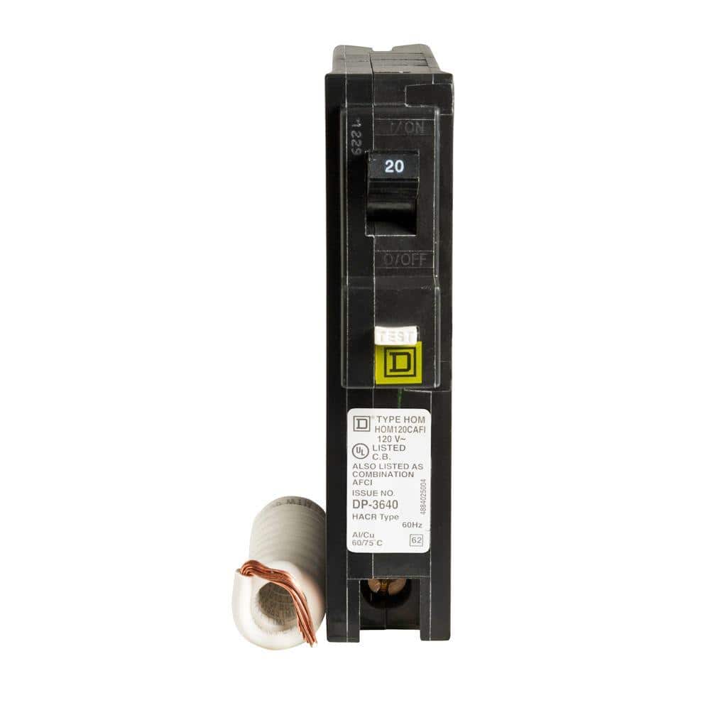 Square D Homeline 20 Amp Single-Pole Combination Arc Fault Circuit Breaker 12-Pack (HOM120CAFIC12)