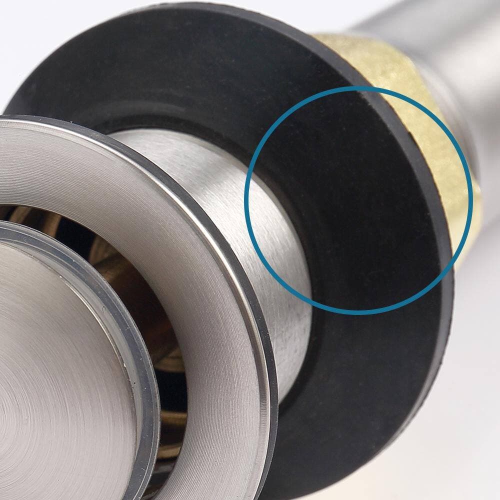 Unbranded Pop-Up Drain Stainless Steel Included Overflow Anti-Clogging for Vessel Sink Lavatory Vanity Sink Drain Brushed Nickel (3)