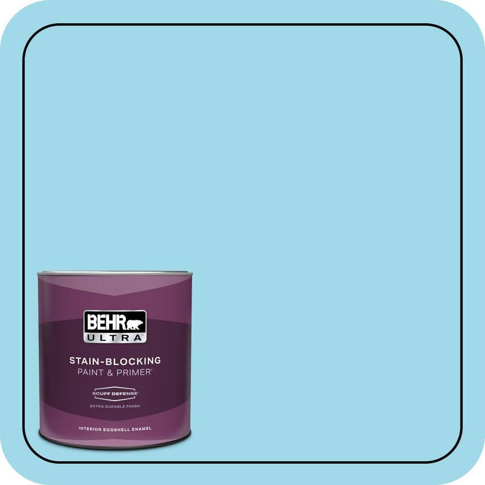 BEHR ULTRA 1 qt. #520A-3 Nevada Sky Extra Durable Eggshell Enamel Interior Paint & Primer