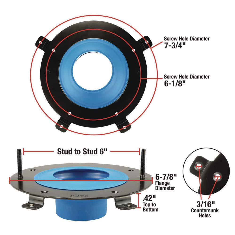 DANCO HydroSeat Stainless Steel Toilet Flange Repair (2)