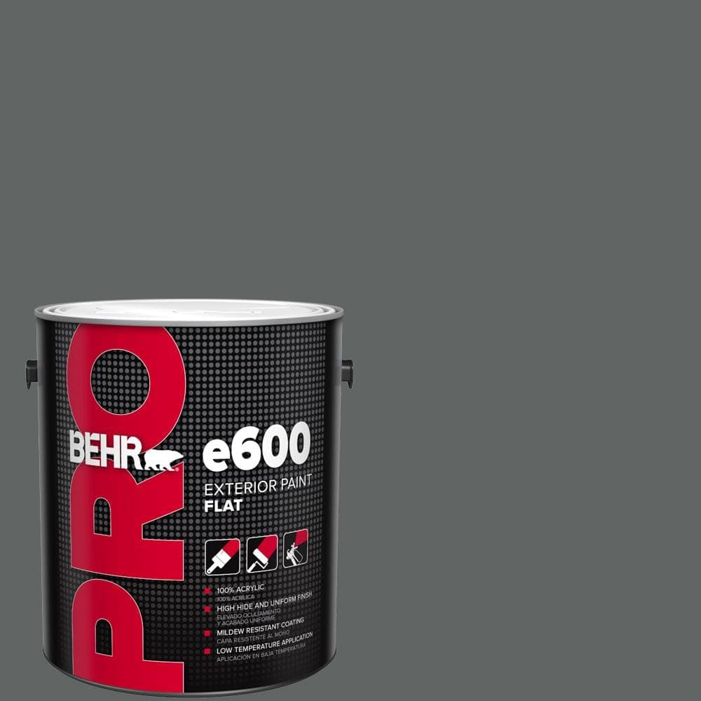 BEHR PRO 1 gal. #BXC-41 Charcoal Flat Exterior Paint