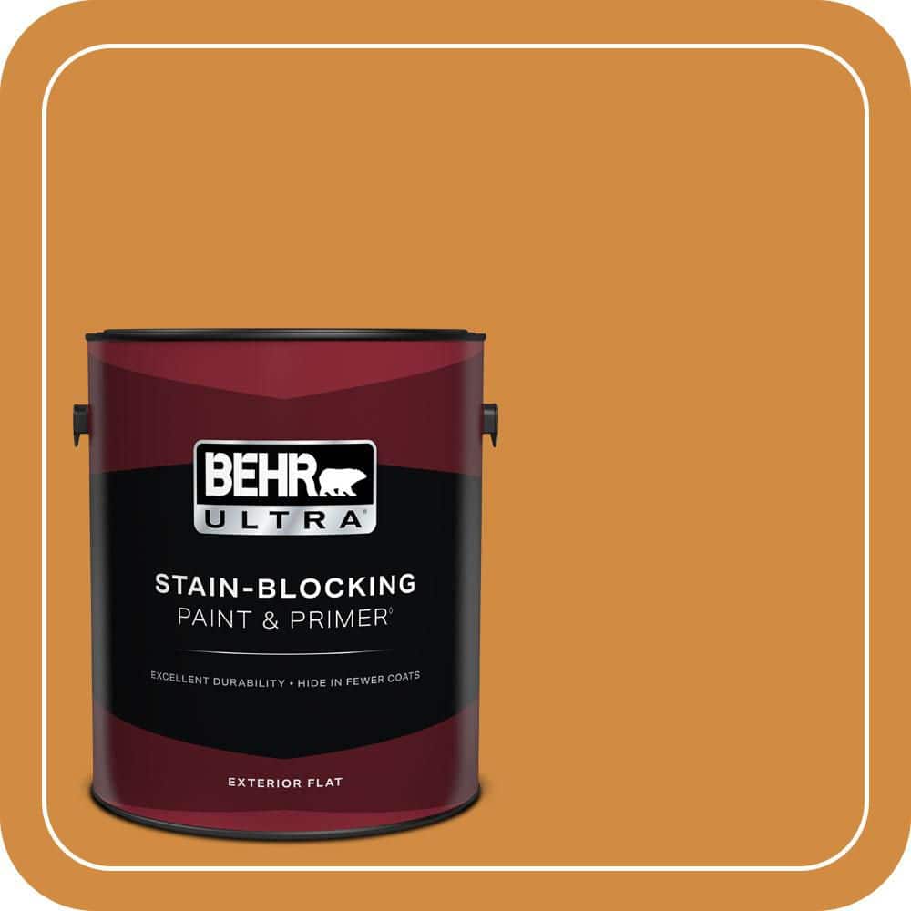 BEHR ULTRA 1 gal. #PMD-105 Buried Treasure Flat Exterior Paint & Primer