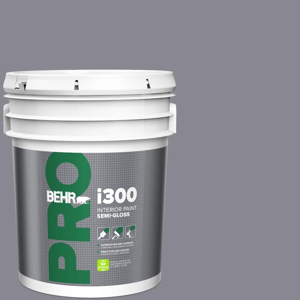 BEHR PRO 5 gal. #N550-5 Box Office Semi-Gloss Interior Paint