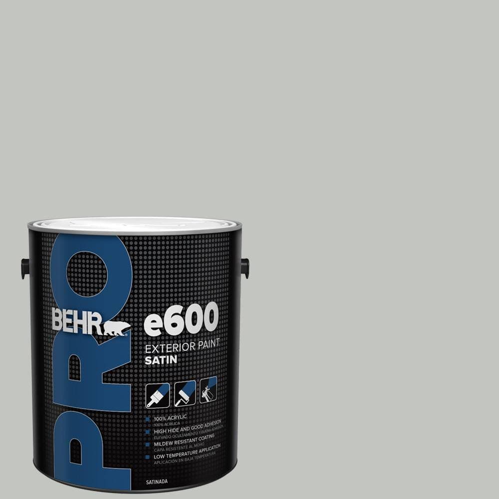 BEHR PRO 1 gal. #PPU25-14 Engagement Silver Satin Enamel Exterior Paint