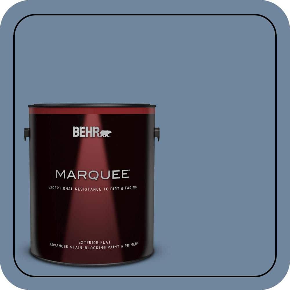 BEHR MARQUEE 1 gal. #S520-5 Thundercloud Flat Exterior Paint & Primer