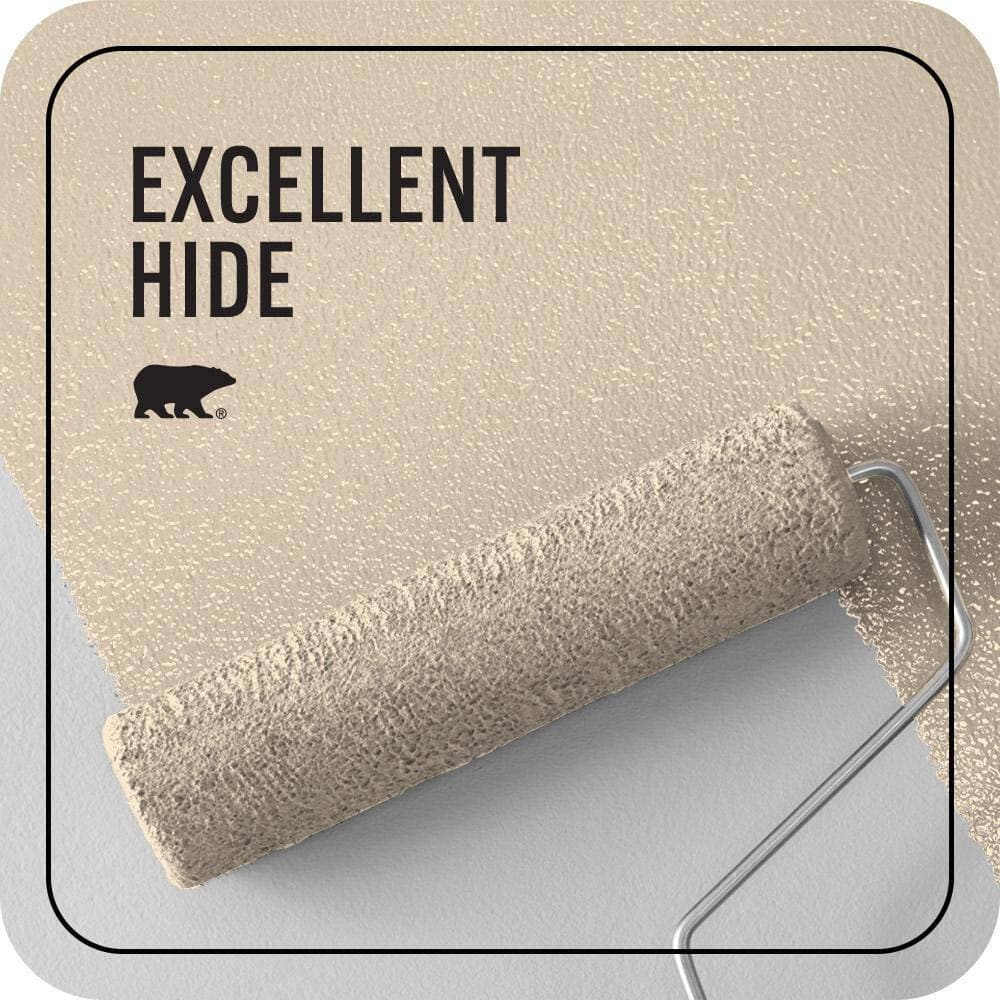 BEHR PREMIUM PLUS 5 gal. #YL-W02 Spanish Lace Ceiling Flat Interior Paint & Primer (3)