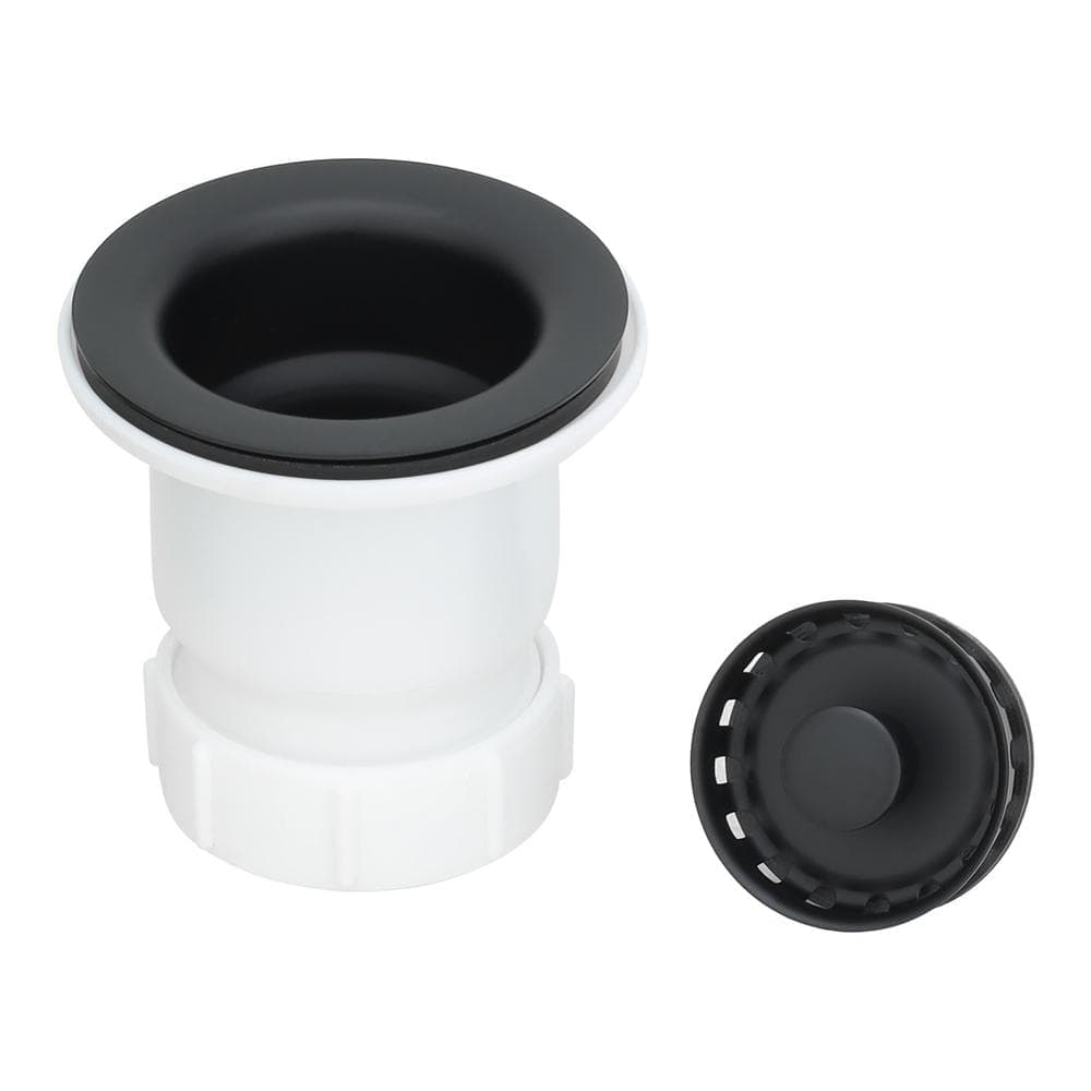 Premier Copper Products 2 in. Bar Basket Strainer Drain - Matte Black (3)