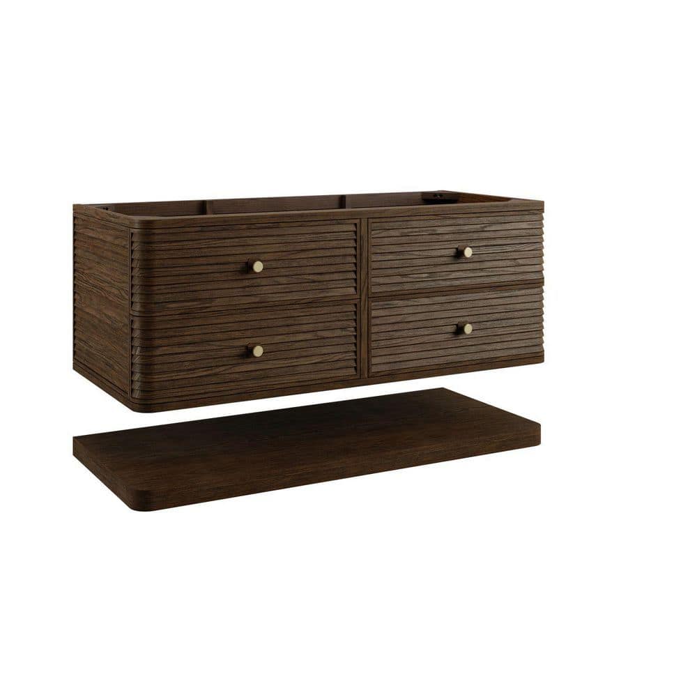 James Martin Vanities Allamari 47.6 in. W x 21.5 in. D x 34.8 in. H Single Bath Vanity Cabinet Without Top in Sable (1)