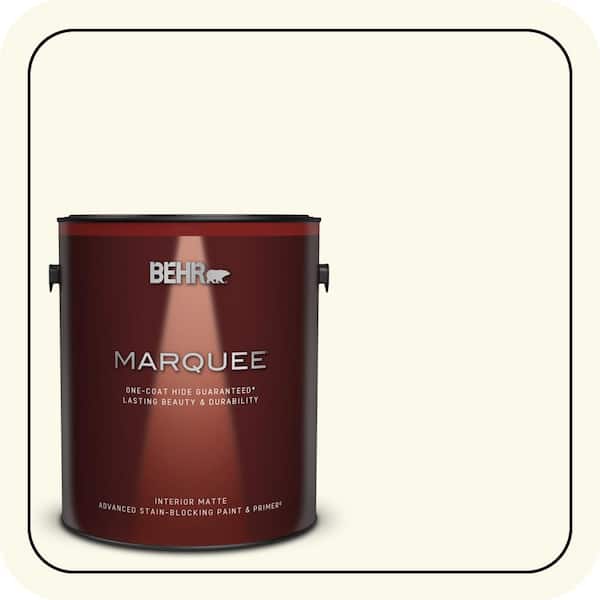 BEHR MARQUEE 1 gal. #BXC-29 Stately White Matte Interior Paint & Primer (2)
