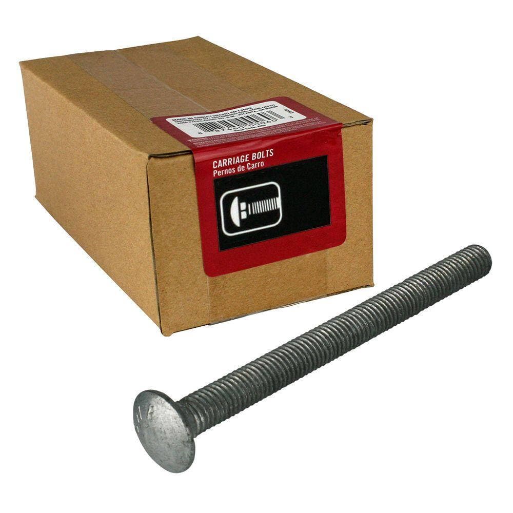Everbilt 5/8 in.-11 x 8 in. Galvanized Carriage Bolt (10-Pack) (4)