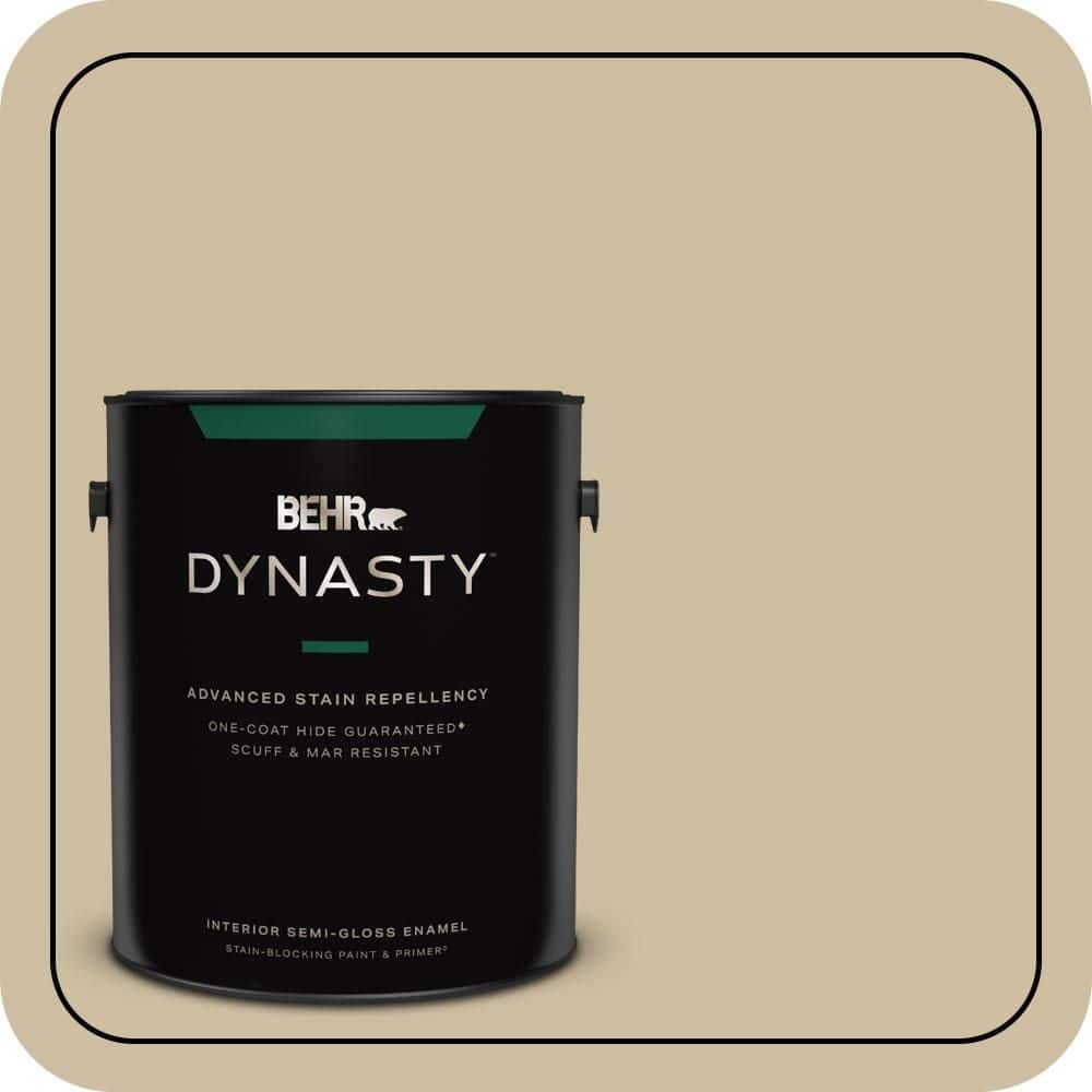 BEHR DYNASTY 1 gal. #PPU8-10 Rye Bread Semi-Gloss Enamel Interior Stain-Blocking Paint & Primer