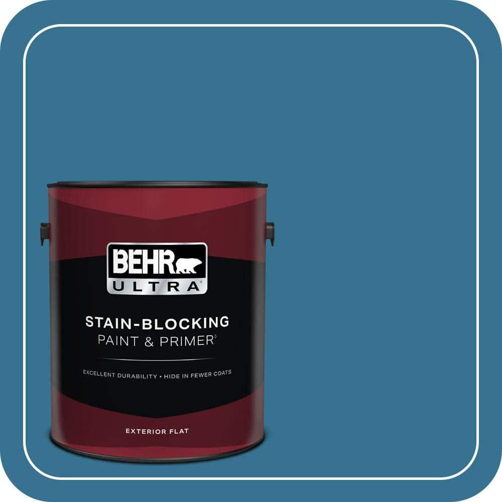BEHR ULTRA 1 gal. #T18-14 Soul Search Flat Exterior Paint & Primer