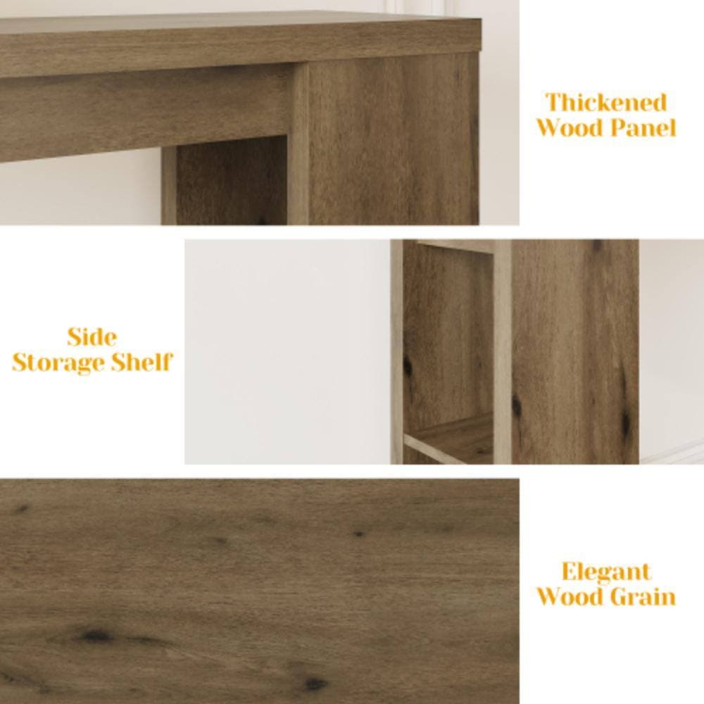 Unbranded 63 in. W x 11.6 in. D x 32.8 in. H Bathroom Brown Linen Cabinet (3)