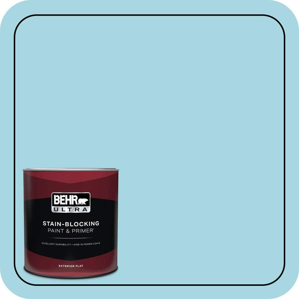 BEHR ULTRA 1 qt. #530C-3 Winsome Hue Flat Exterior Paint & Primer