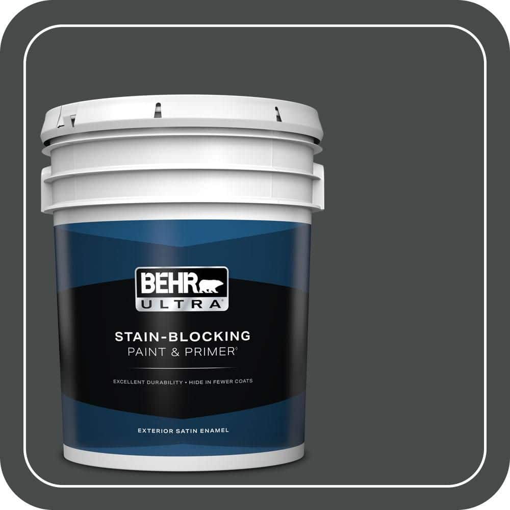BEHR ULTRA 5 gal. #N450-7 Astronomical Satin Enamel Exterior Paint & Primer