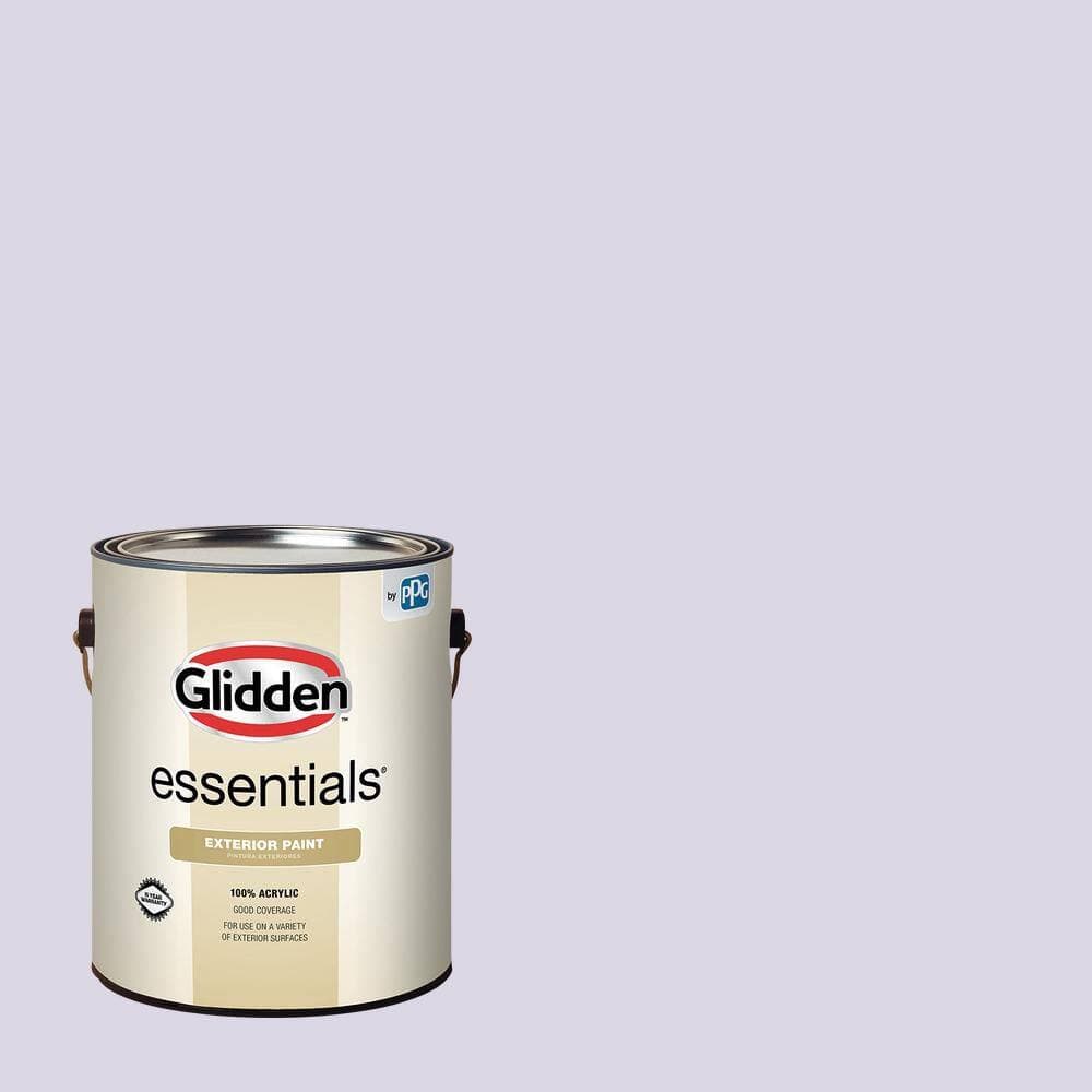 Glidden Essentials 1 gal. PPG1247-3 Misty Violet Flat Exterior Paint