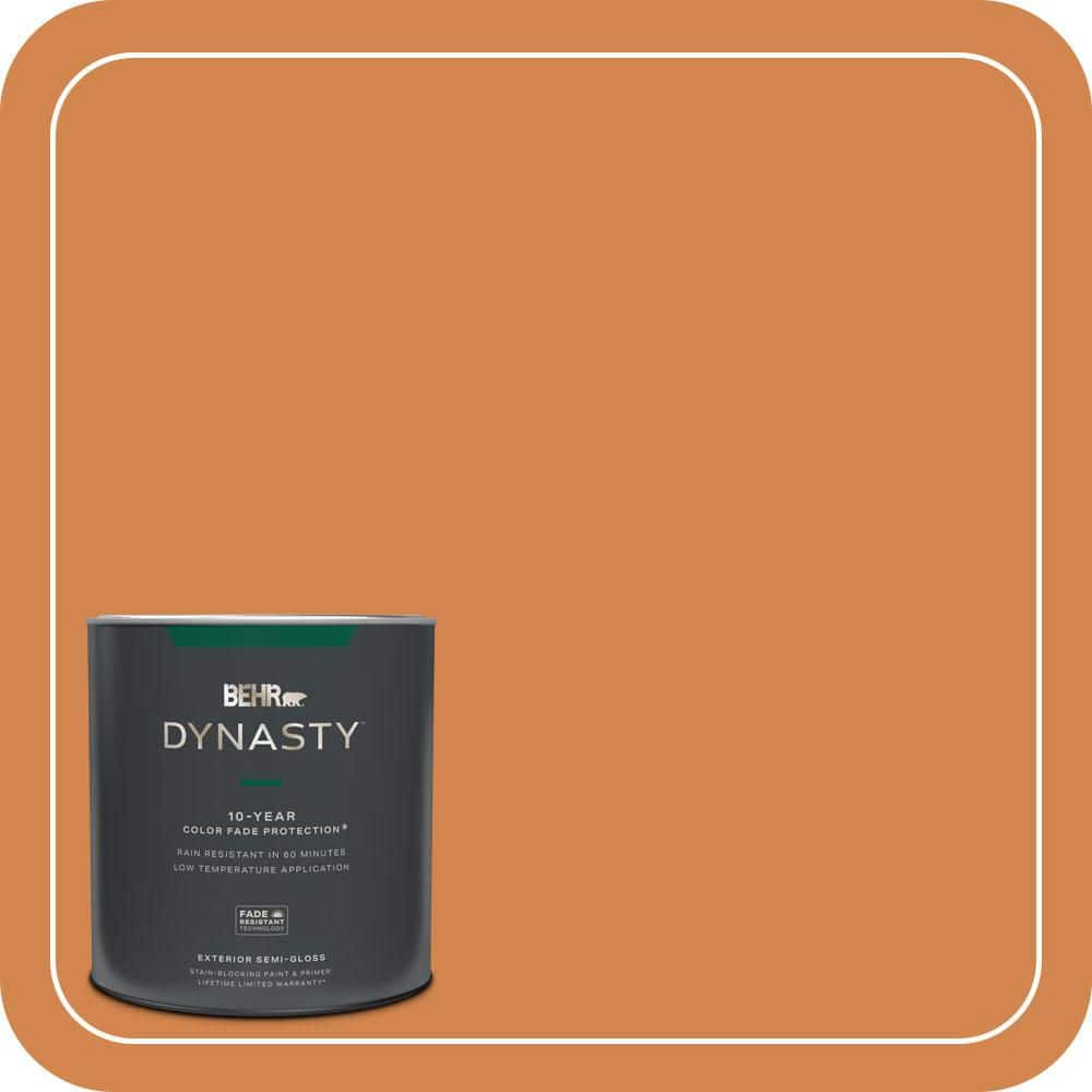 BEHR DYNASTY 1 qt. #PPU3-03 Flaming Torch Semi-Gloss Exterior Stain-Blocking Paint & Primer