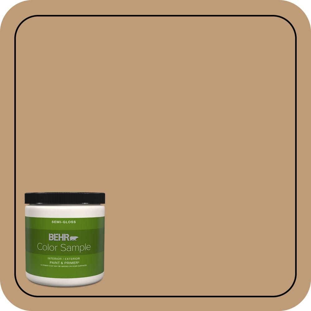 BEHR PREMIUM PLUS 8 oz. #PPU4-06 Teatime Semi-Gloss Interior/Exterior Paint & Primer Color Sample