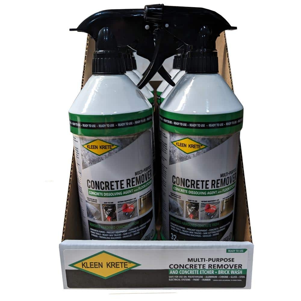 KLEEN KRETE 32 oz.Multipurpose Concrete Remover and Dissolver Spray Bottle (6-Pack)