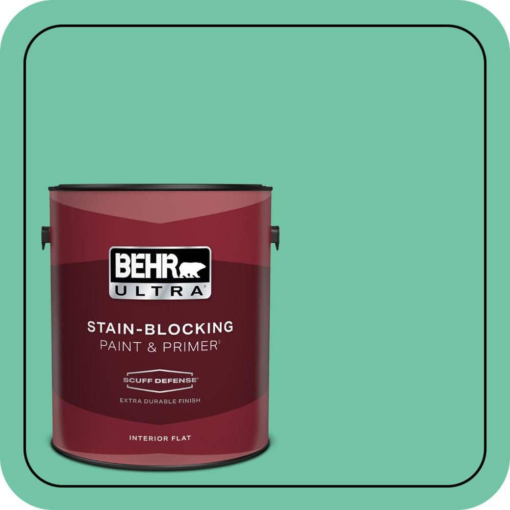BEHR ULTRA 1 gal. #P420-4A Gem Silica Extra Durable Flat Interior Paint & Primer (1)