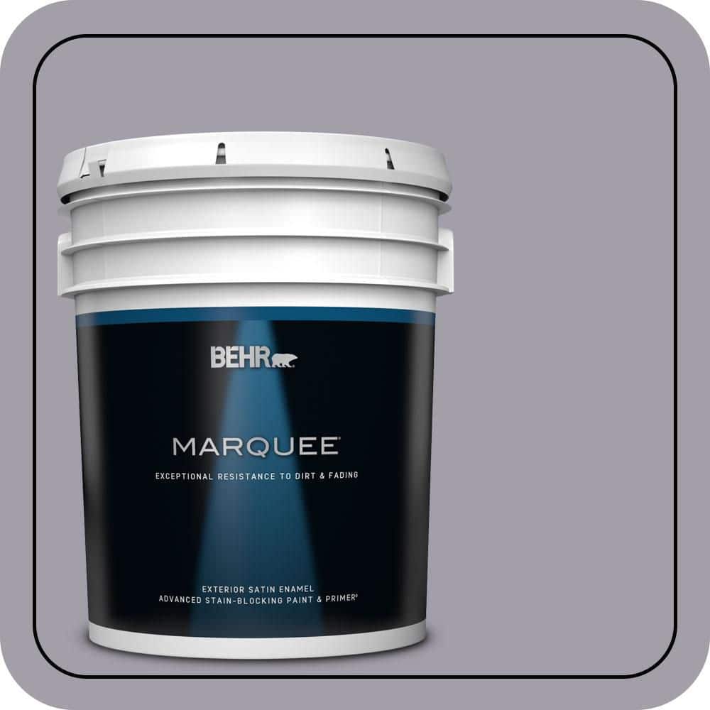 BEHR MARQUEE 5 gal. #N550-4 Ashberry Satin Enamel Exterior Paint & Primer