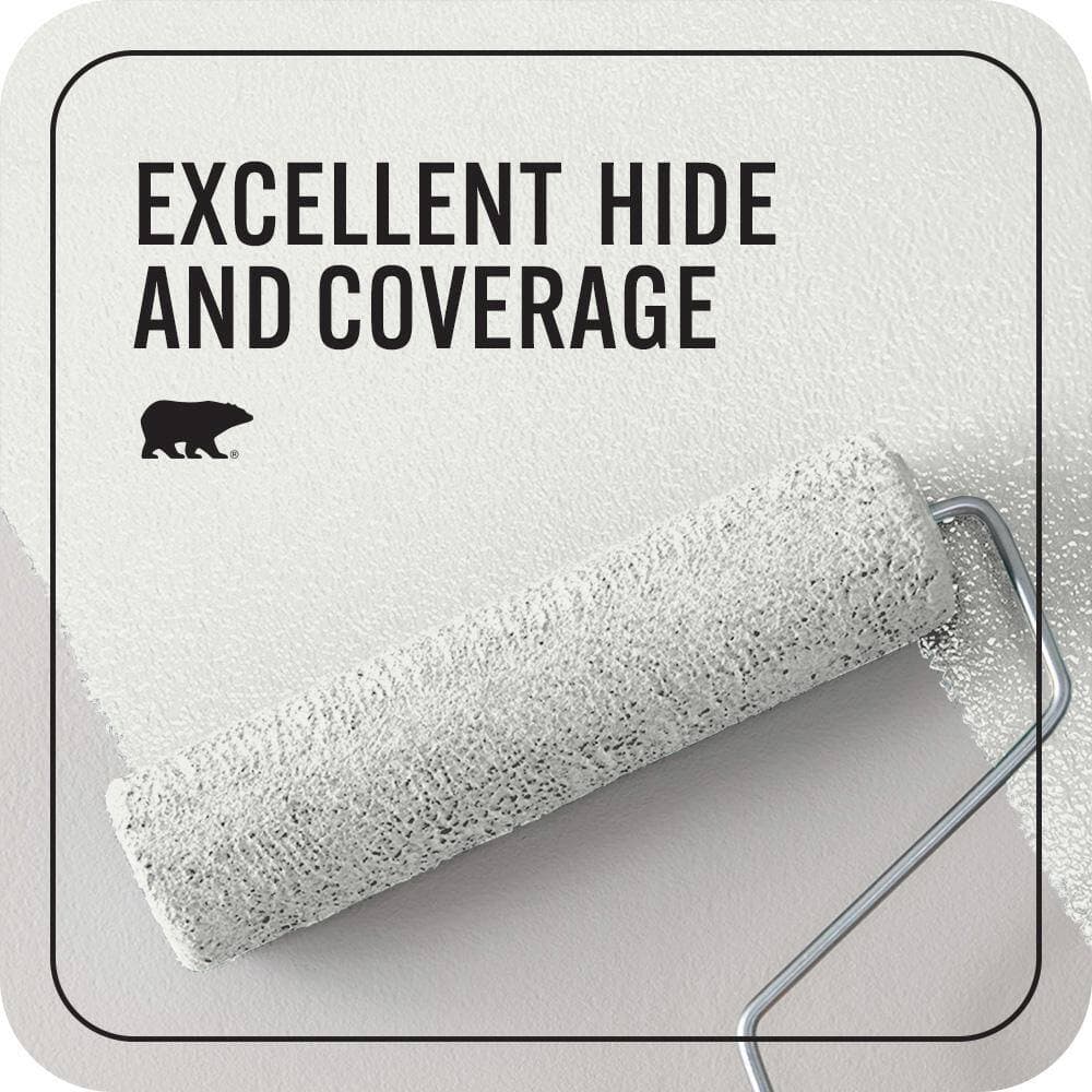 BEHR PREMIUM PLUS Designer Collection #DC-004 Winter White Enamel EcoMix Plant-Based & Primer (2)