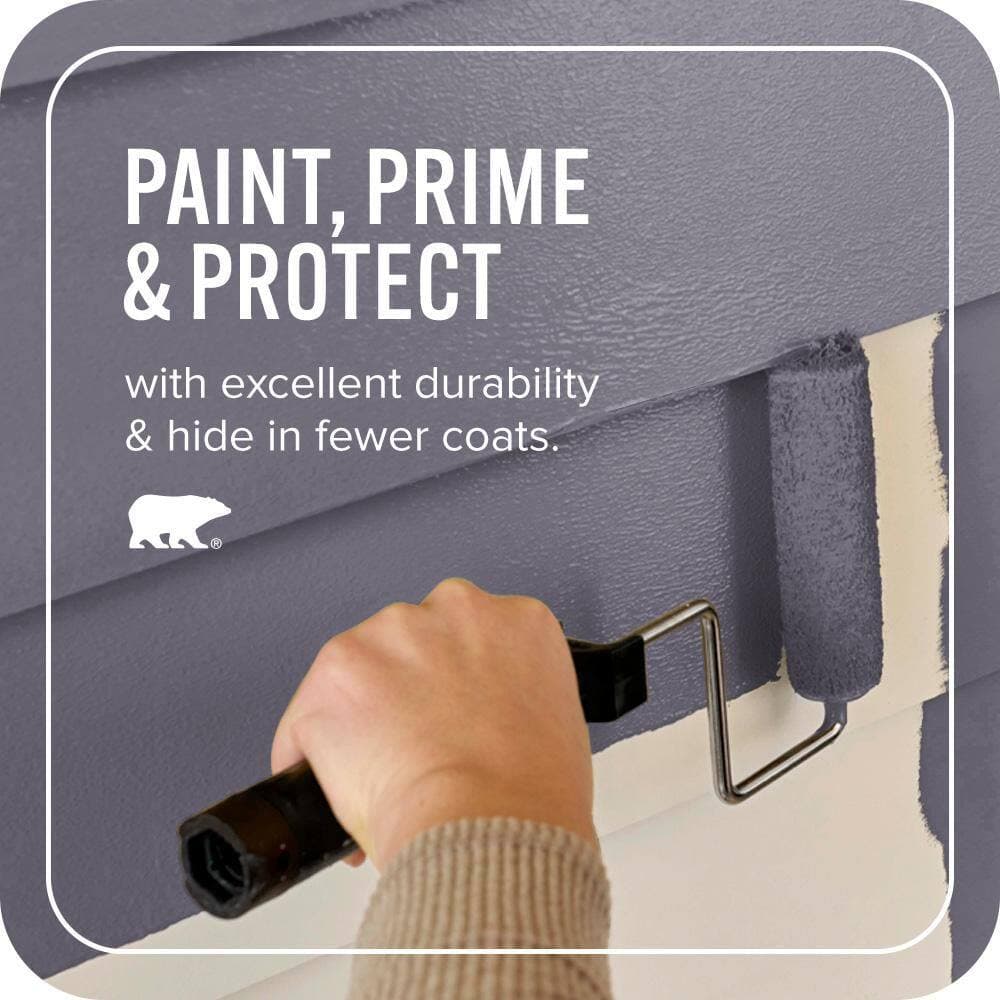 BEHR ULTRA 1 qt. #N560-6 Fashionista Satin Enamel Exterior Paint & Primer (3)
