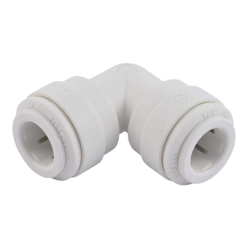 John Guest 3/8 in. O.D. 90° Push-To-Connect Polypropylene Elbow Fitting (2)