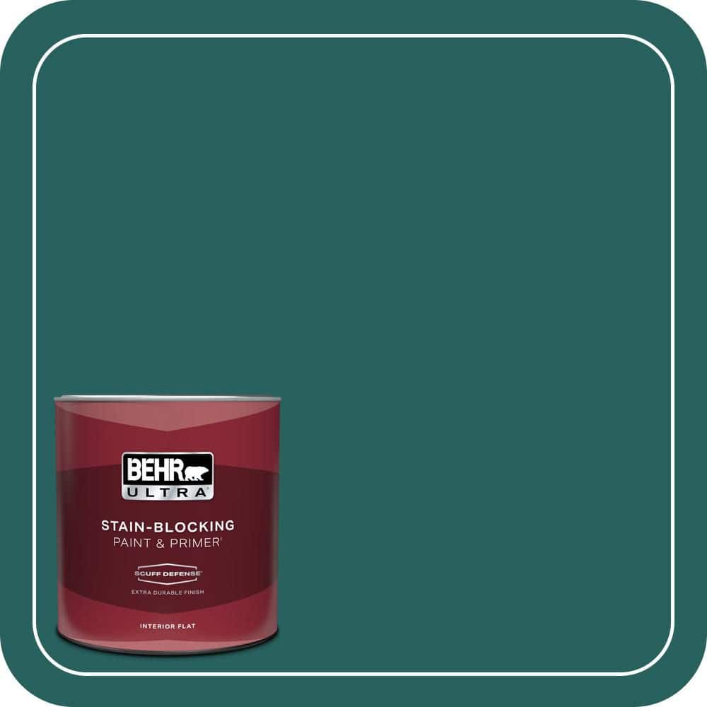 BEHR ULTRA 1 qt. #MQ6-05 Verdant Forest Extra Durable Flat Interior Paint & Primer