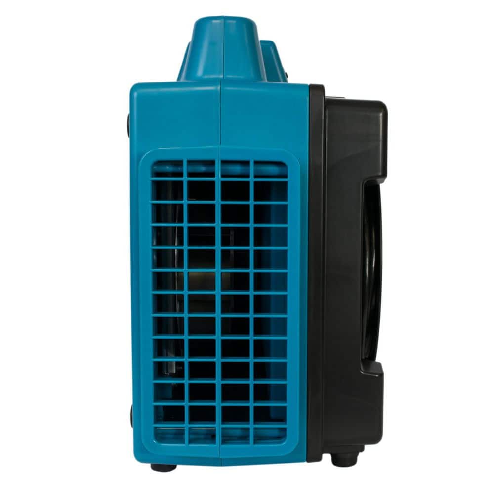 XPOWER 1500 sq. ft. HEPA Air Scrubber in Blue with Built-in Power Outlets, 5-Speed Control and Filter Change Light (2)