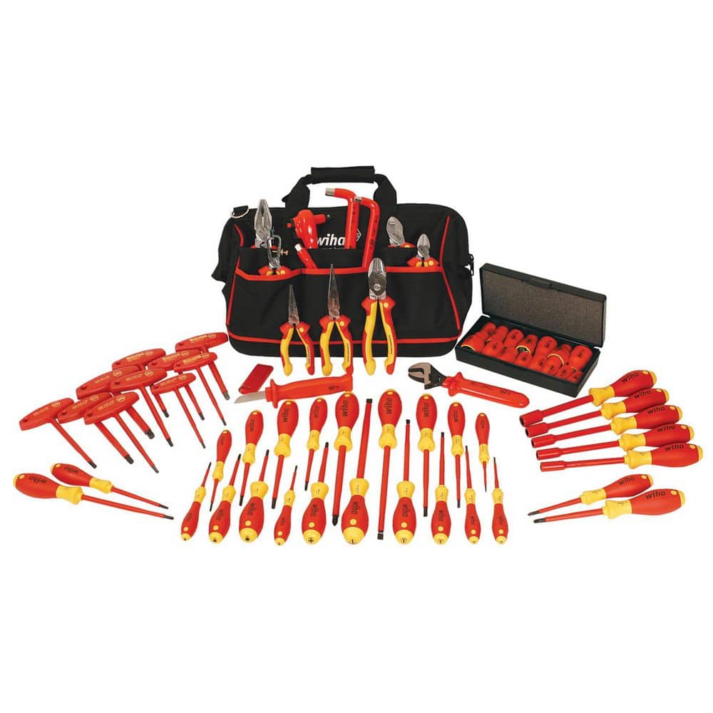 Wiha 1000-Volt Insulated Pliers-Cutters and Screwdriver Set (66-Piece) (2)