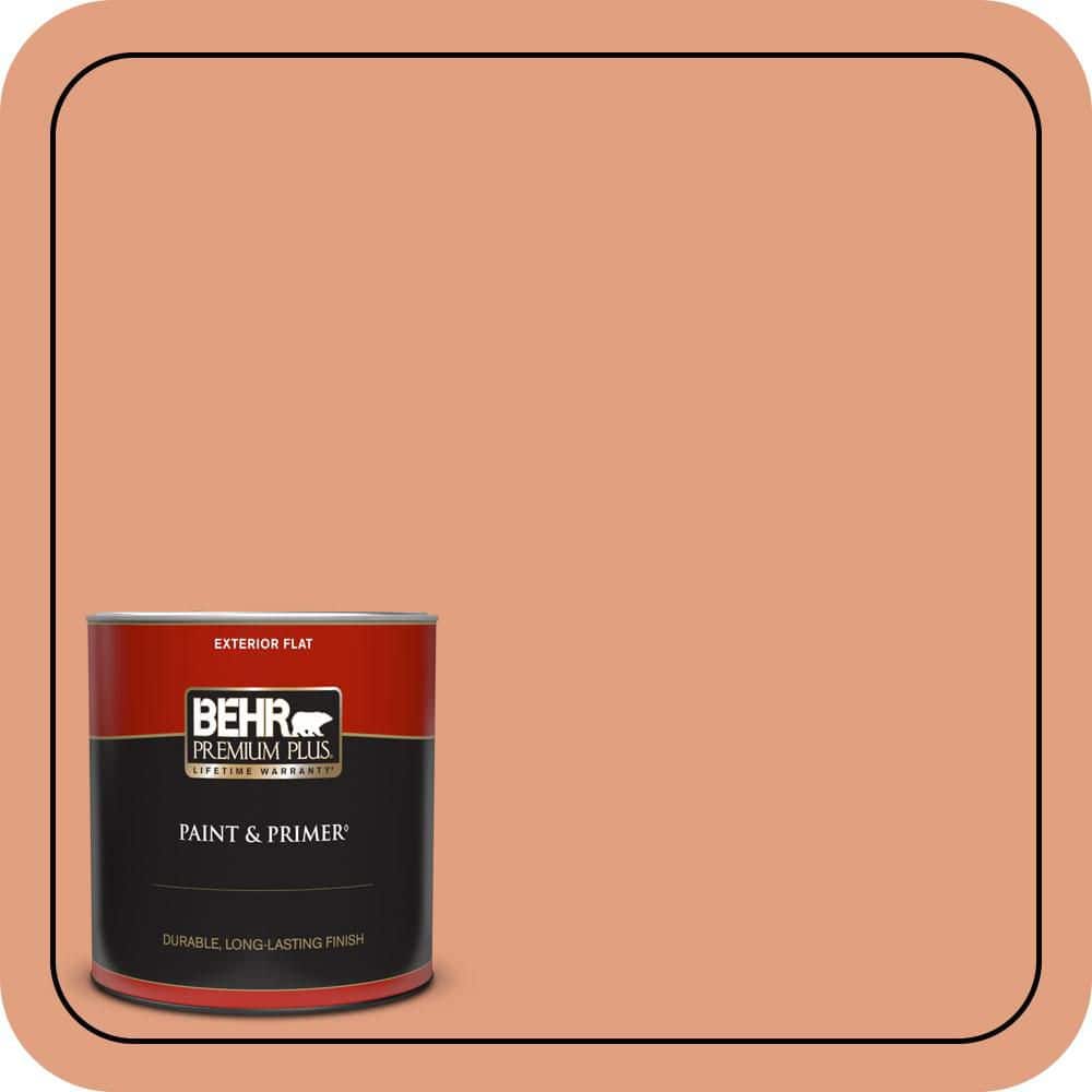 BEHR PREMIUM PLUS 1 gal. #230D-4 Pecos Spice Semi-Gloss Enamel Low Odor Interior Paint & Primer (1)