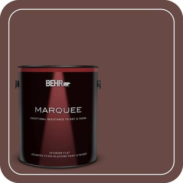 BEHR MARQUEE 1 gal. #700B-7 Wild Manzanita Flat Exterior Paint & Primer (2)