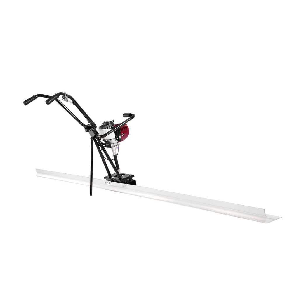 SKYSHALO 4 ft. Aluminum Board Concrete Power Screed,4-Stroke Cement Finishing Motor, 48 in. x 26. 38 in. Finishing Trowel 6500RPM
