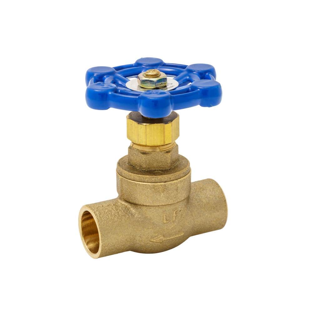 Everbilt 1/2 in. Brass Sweat x Sweat Stop Valve (1)