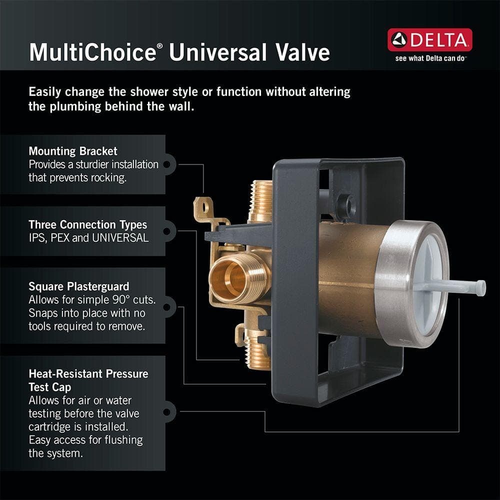 Delta MultiChoice Universal Thermostatic Tub and Shower Cartridge Assembly (3)