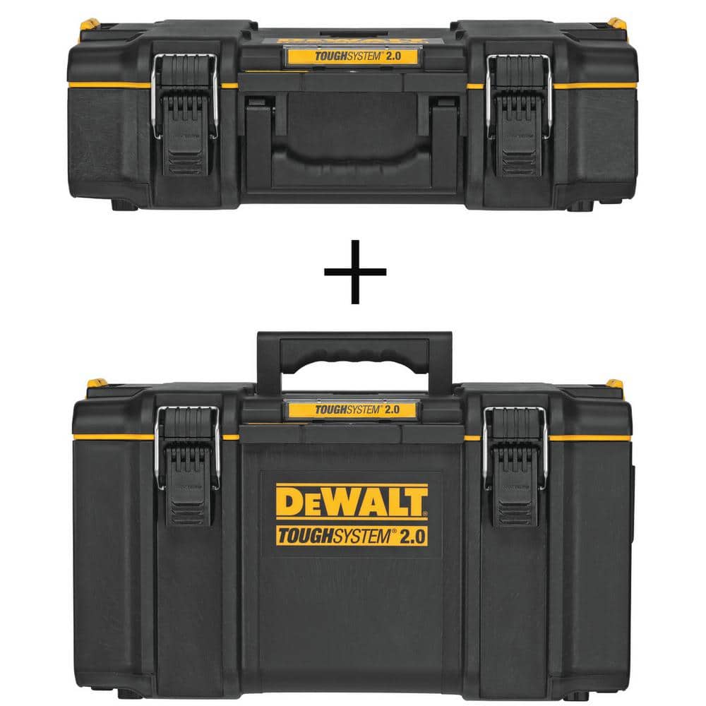 DEWALT TOUGHSYSTEM 2.0 22 in. Small Tool Box and TOUGHSYSTEM 2.0 22 in. Large Tool Box