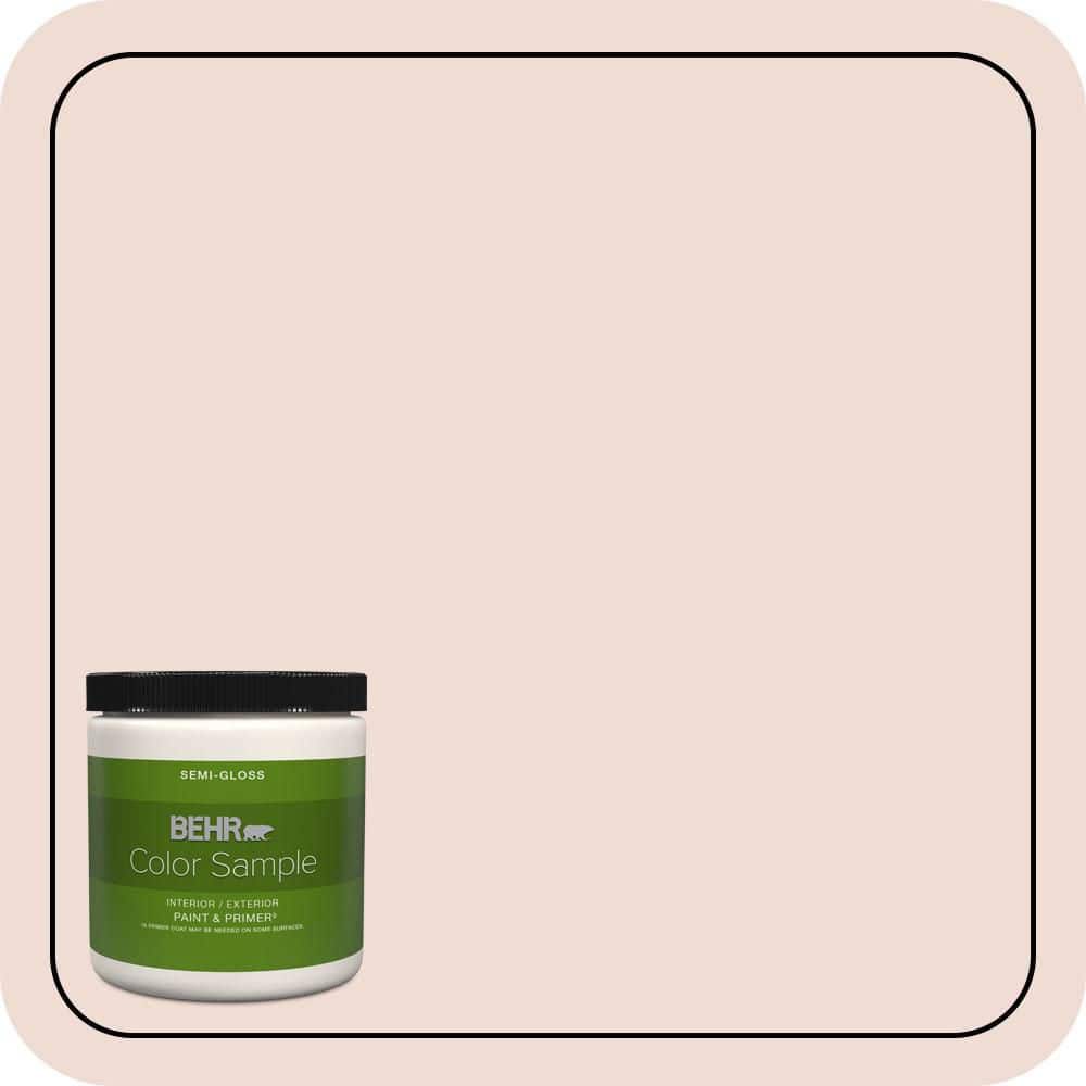 BEHR PREMIUM PLUS 8 oz. #MQ3-34 Stolen Kiss Semi-Gloss Interior/Exterior Paint & Primer Color Sample