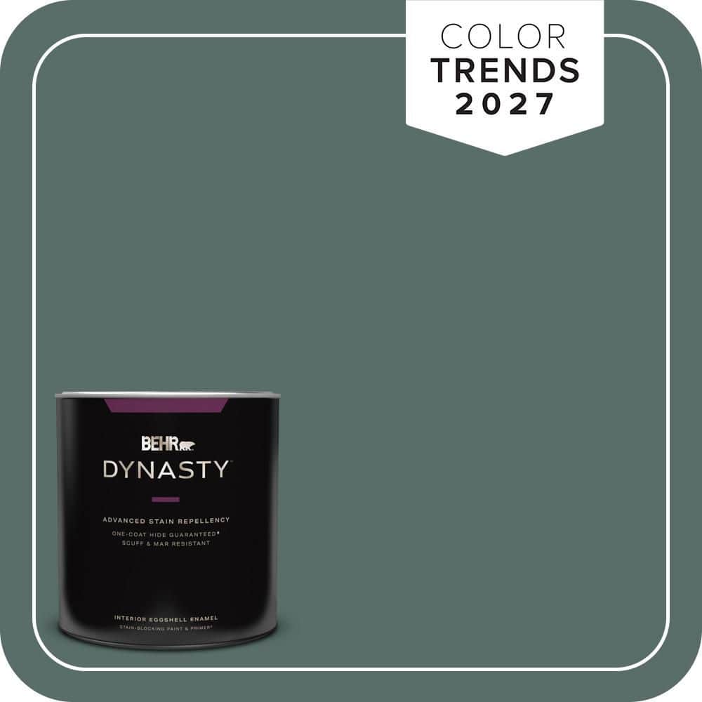 BEHR DYNASTY 1 qt. #N430-6A Hidden Gem One-Coat Hide Eggshell Enamel Interior Stain-Blocking Paint and Primer