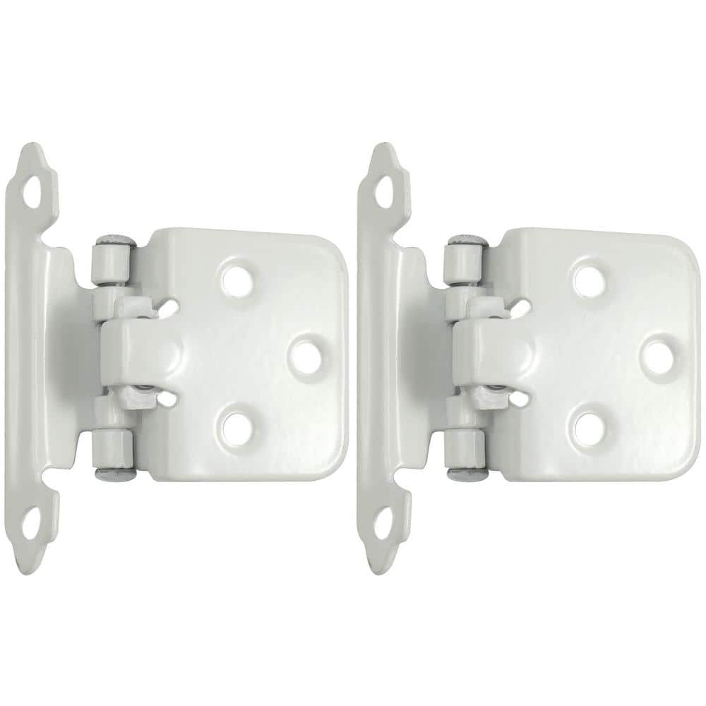Laurey Face Frame White Variable Overlay Self-Closing Overlay Cabinet Hinge (25 -Pack) (3)