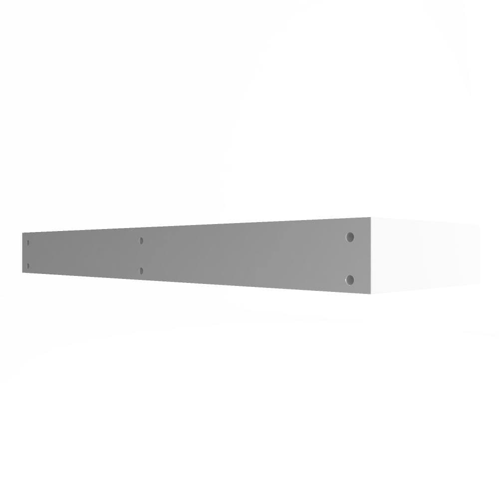 castellousa Pyramid 72 in. Wall Mount Solid Surface Single-Basin Rectangle Bathroom Sink in White Marble (2)