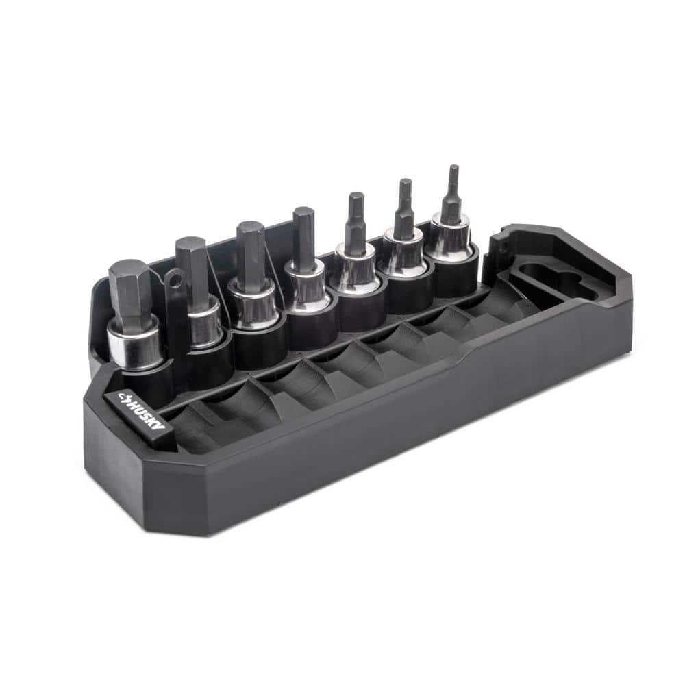 Husky BITE 3/8 in. Drive SAE Bit Socket Set (7-Piece)