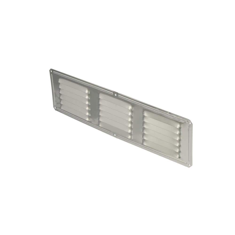 Air Vent 16 in. x 4 in. Rectangular Mill Finish Weather Resistant Aluminum Soffit Vent (4)