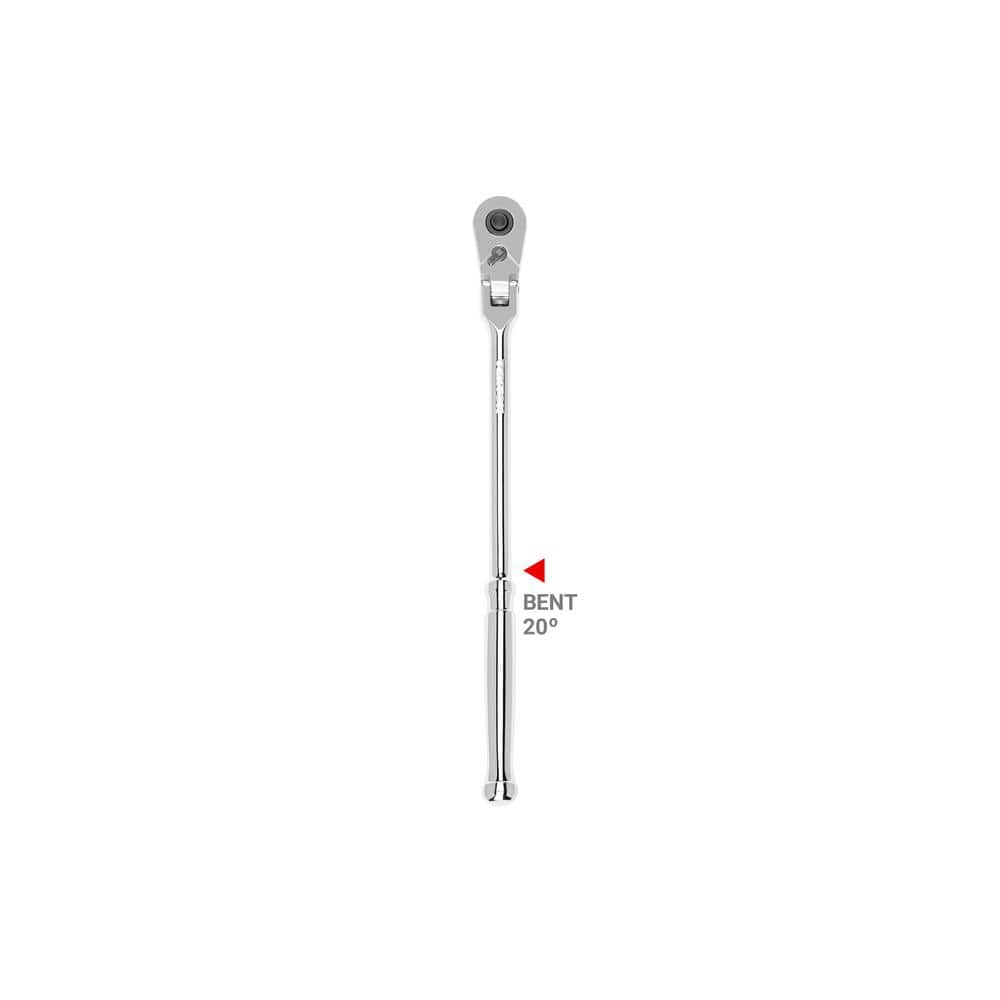TEKTON 3/8 in. Drive x 12 in. Flex Head Quick-Release Bent Handle Ratchet
