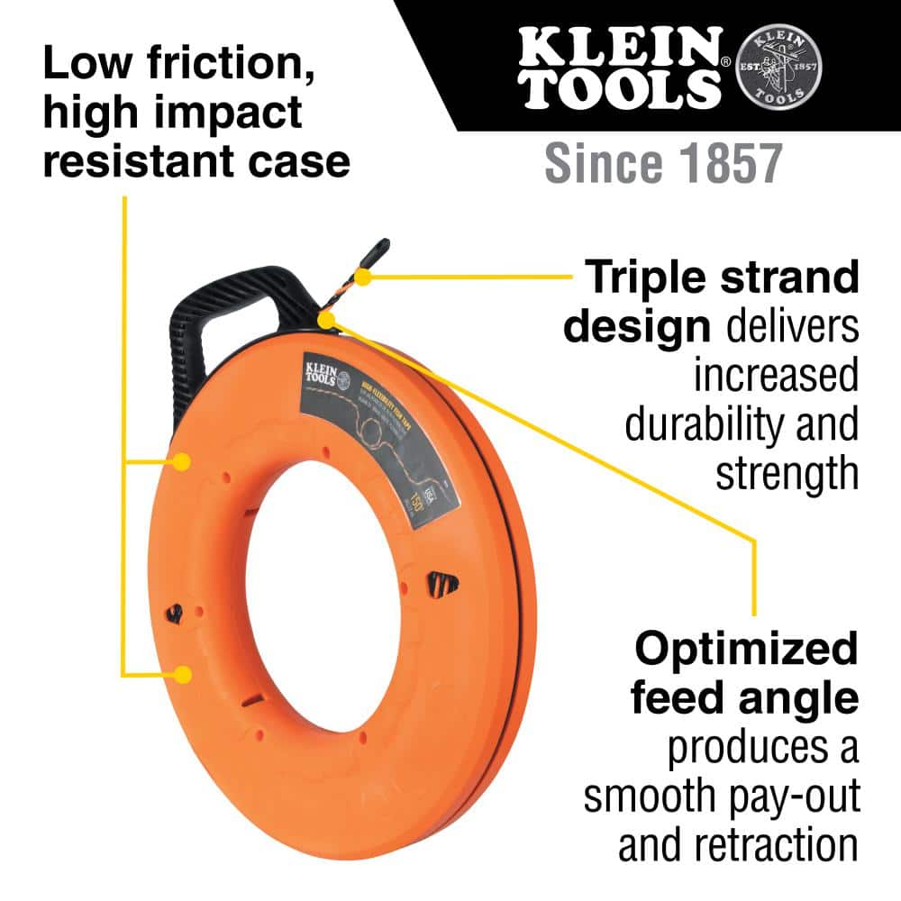 Klein Tools 150 ft., High Flex Polyester Fish Tape (2)