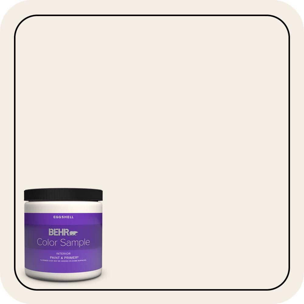 BEHR PREMIUM PLUS 8 oz. #PPH-18 Marshmallow Eggshell Enamel Interior Paint & Primer Color Sample